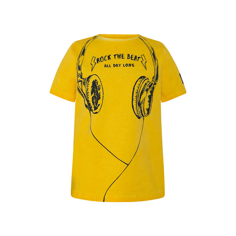 Βαμβακερό T-shirt με τυπωμένα ακουστικά, για αγόρι  34800