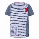 Βαμβακερό T-shirt με ασύμμετρη στάμπα και αστέρι, για αγόρι Tuc Tuc 34818 