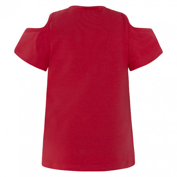 Βαμβακερή, κοντομάνικη μπλούζα με γυμνούς ώμους, για κορίτσι Tuc Tuc 34828 2