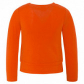 Βαμβακερή, πορτοκαλί, μακρυμάνικη μπλούζα με έγχρωμα σχέδια, για κορίτσι Tuc Tuc 34874 2