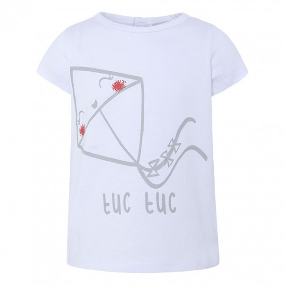 Κοντομάνικη, βαμβακερή μπλούζα με σχέδιο χαρταετό Tuc Tuc 34992 