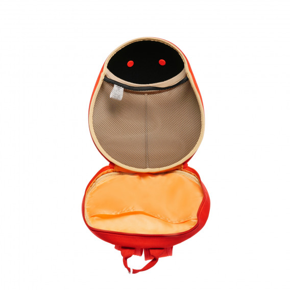Παιδικό σακίδιο σε κόκκινο χρώμα, με σχήμα πασχαλίτσας ZIZITO 35563 4