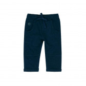 Μπλε βαμβακερό παντελόνι με κορδόνια για ένα αγόρι Boboli 363 