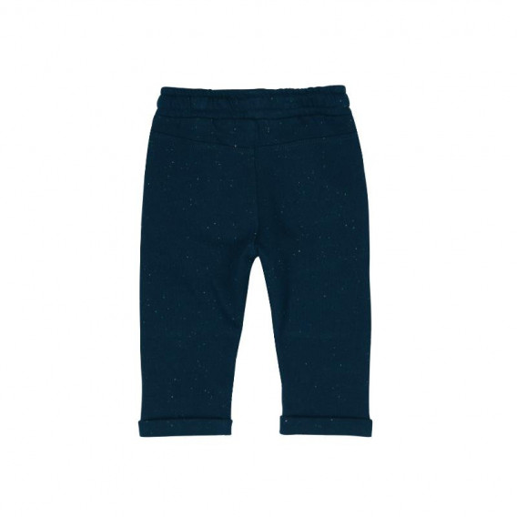 Μπλε βαμβακερό παντελόνι με κορδόνια για ένα αγόρι Boboli 364 2