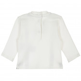 Βαμβακερή μπλούζα με ενδιαφέρον σχέδιο για μωρό, λευκή Chicco 364289 8