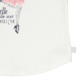 Βαμβακερή μπλούζα με μπροστινό μέρος για ένα κορίτσι Boboli 3677 4