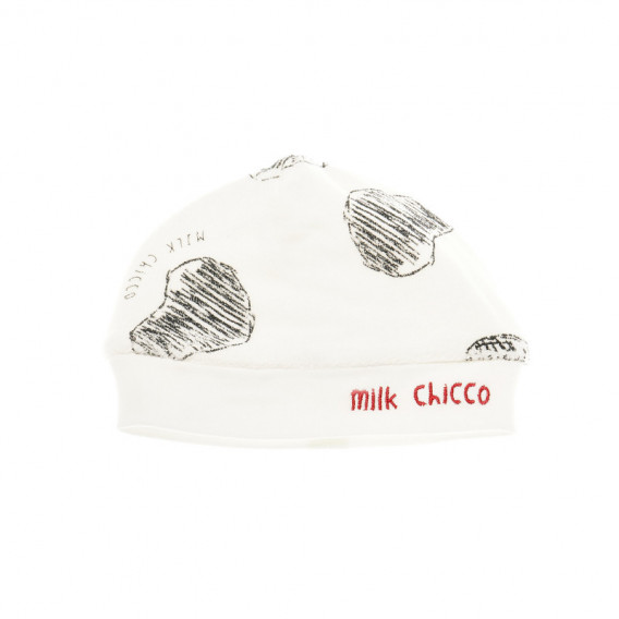 Σκούφος μωρού με λευκό τύπωμα Chicco 36893 