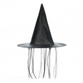 Καπέλο μάγισσας με μαλλιά για κορίτσια Fiesta Guirca 369404 