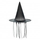 Καπέλο μάγισσας με μαλλιά για κορίτσια Fiesta Guirca 369406 3