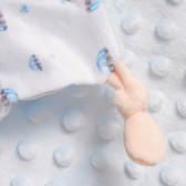 Απαλή πετσέτα αγκαλιάς PARACAIDISTA, σε μπλε χρώμα Inter Baby 369432 5