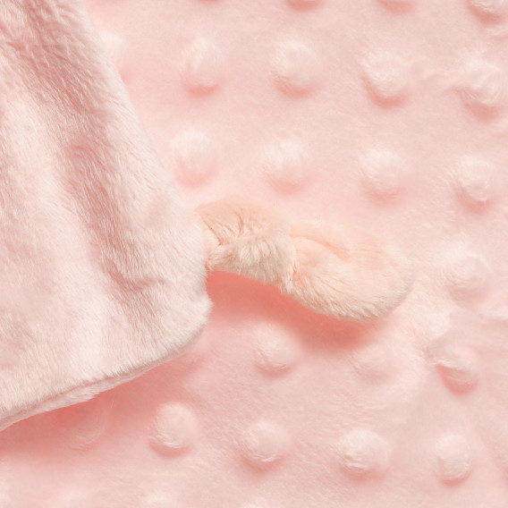 Μαλακή πετσέτα αγκαλιάς σε ροζ χρώμα Inter Baby 369434 3