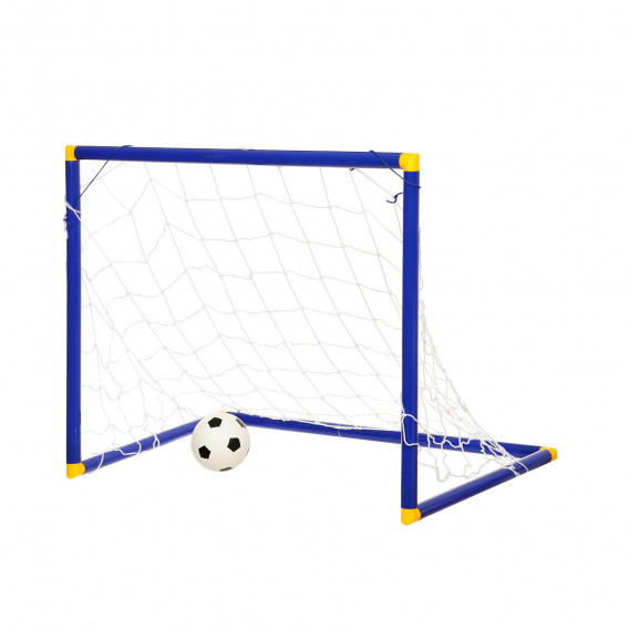 Παιδικό τέρμα ποδοσφαίρου με δίχτυ, διαστάσεις: 55,5 x 78,5 x 45,5 εκ, μπάλα και αντλία GT 369803 5