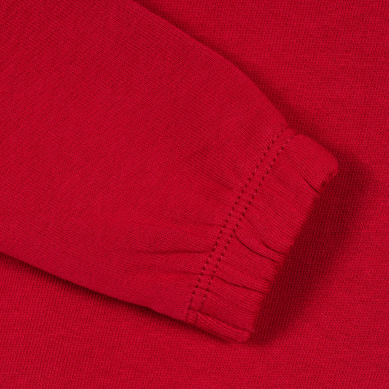 Οργανική βαμβακερή μπλούζα με φουσκωμένα μανίκια, κόκκινη Name it 369875 2