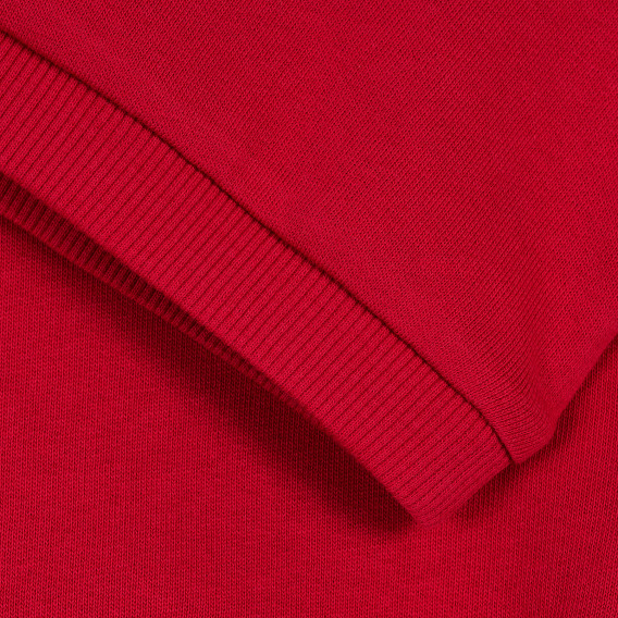 Οργανική βαμβακερή μπλούζα με φουσκωμένα μανίκια, κόκκινη Name it 369876 3