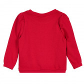 Οργανική βαμβακερή μπλούζα με φουσκωμένα μανίκια, κόκκινη Name it 369877 4