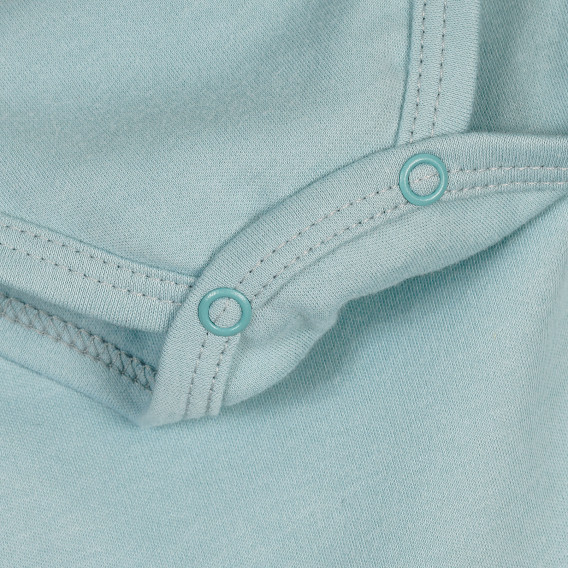 Βαμβακερή φόρμα τύπου αμάνικο για μωρά, ανοιχτό μπλε Pinokio 369985 3