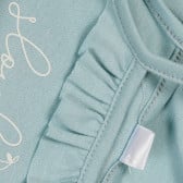 Βαμβακερή φόρμα τύπου αμάνικο για μωρά, ανοιχτό μπλε Pinokio 369986 4