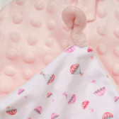 Απαλή πετσέτα αγκαλιάς PARACAIDISTA σε ροζ χρώμα Inter Baby 370024 3
