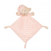 Βρεφική κουβέρτα 80 x 100 cm με απαλό αρκουδάκι, ροζ Inter Baby 370239 5