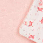 Βρεφική κουβέρτα 80 x 100 cm με απαλό παιχνίδι, σε ροζ χρώμα Inter Baby 370250 4