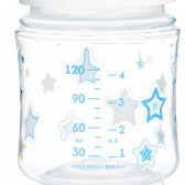 Μπουκάλι πολυπροπυλενίου με πιπίλα σιλικόνης αργής ροής 0+ μήνες και εικόνα αστεριού, 120 ml Canpol 371084 4