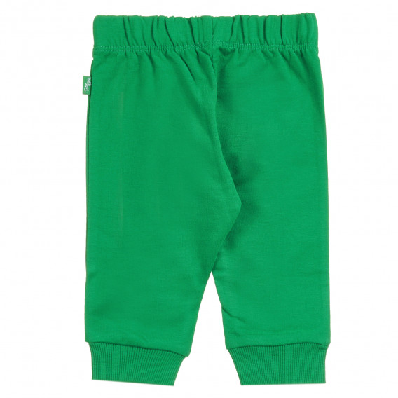 Σετ από δύο βαμβακερά, βρεφικά παντελόνια, σε πράσινο και σκούρο μπλε χρώμα, για αγόρι Chicco 371160 5