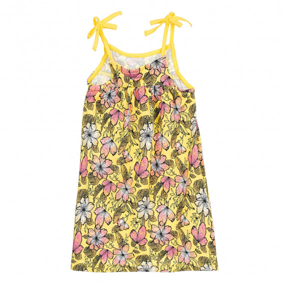 Φόρεμα με λουλουδάτο σχέδιο για κορίτσια κίτρινο Name it 371198 2