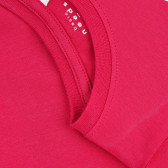 Οργανική βαμβακερή μπλούζα με εκτύπωση Awesome, σκούρο ροζ Name it 371211 3