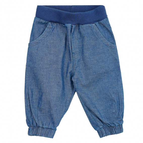 Βαμβακερό βρεφικό παντελόνι, μπλε Pinokio 371267 2