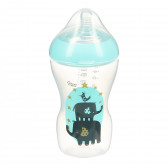 Μπουκάλι πολυπροπυλενίου Ultra, Μπλε 340 ml. με πιπίλα 2 σταγόνων,  για μωρό 0+ μηνών Tommee Tippee 371432 