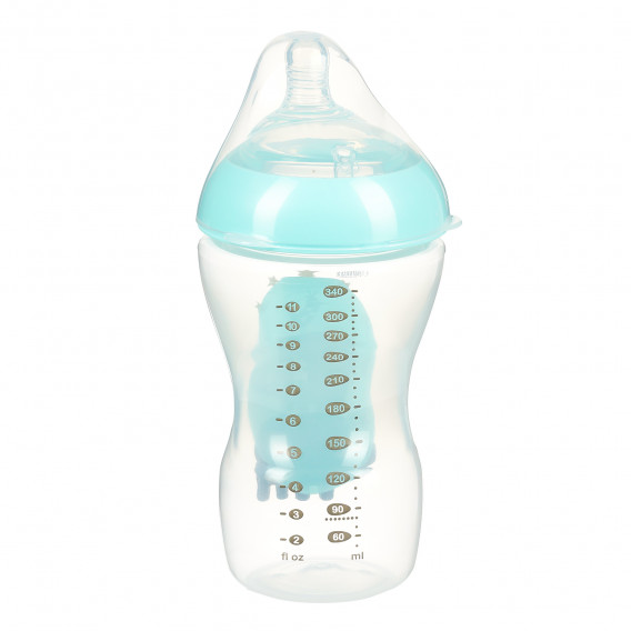 Μπουκάλι πολυπροπυλενίου Ultra, Μπλε 340 ml. με πιπίλα 2 σταγόνων,  για μωρό 0+ μηνών Tommee Tippee 371433 2