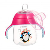 Κύπελλο με μαλακή άκρη και λαβές Penguin, 12+ μηνών, 260 ml, ροζ Philips AVENT 371439 2