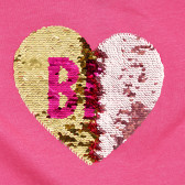 Μπλουζάκι με μια μεταβαλλόμενη εικόνα - Καρδιά, για ένα κορίτσι, ροζ Carter's 371490 2