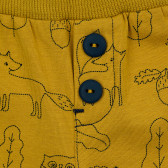 Βαμβακερό παντελόνι Pinokio, με forest print, κίτρινο για αγόρια Pinokio 371533 3