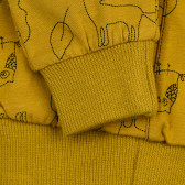 Βαμβακερό παντελόνι Pinokio, με forest print, κίτρινο για αγόρια Pinokio 371534 4