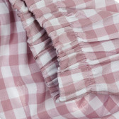 Βαμβακερό σορτς καρό για μωρό σε λευκό και ροζ χρώμα Pinokio 371565 3