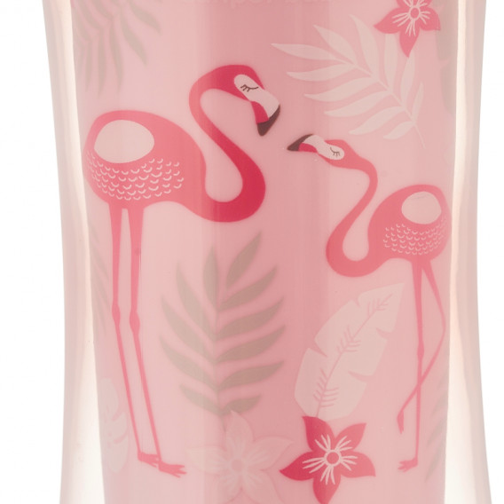 Κύπελλο πολυπροπυλενίου χωρίς διαρροή, Flamingo, 260 ml., 12+ μήνες, ροζ Canpol 371988 4
