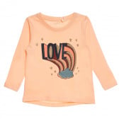 NAME IT ροζ βαμβακερό μπλουζάκι 'Love', για κορίτσια Name it 372013 
