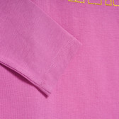 NAME IT ροζ βαμβακερό μπλουζάκι με στάμπα Weekend,  για κορίτσια Name it 372019 3