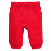 Σετ από δύο βαμβακερά βρεφικά παντελόνια για αγόρια γκρι και κόκκινο Chicco 372083 2