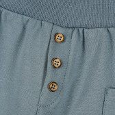 Βαμβακερό παντελόνι με διπλωμένα μπατζάκια, μπλε Pinokio 372725 2