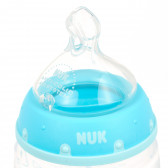 First Choice πράσινο μπουκάλι πολυπροπυλενίου, Termo control με πιπίλα μέσης ροής για ηλικία 0-6 μηνών, 150 ml. NUK 372856 3