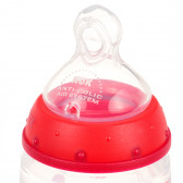 First Choice ροζ μπουκάλι πολυπροπυλενίου, Termo control​ με πιπίλα γρήγορης ροής για ηλικία 6-18 μηνών, 360 ml. NUK 372868 3