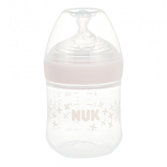 Nature Sense μπουκάλι ροζ χρώματος πολυπροπυλενίου με πιπίλα αργής ροής ηλικίας 0-6 μηνών, 150 ml. NUK 372885 2