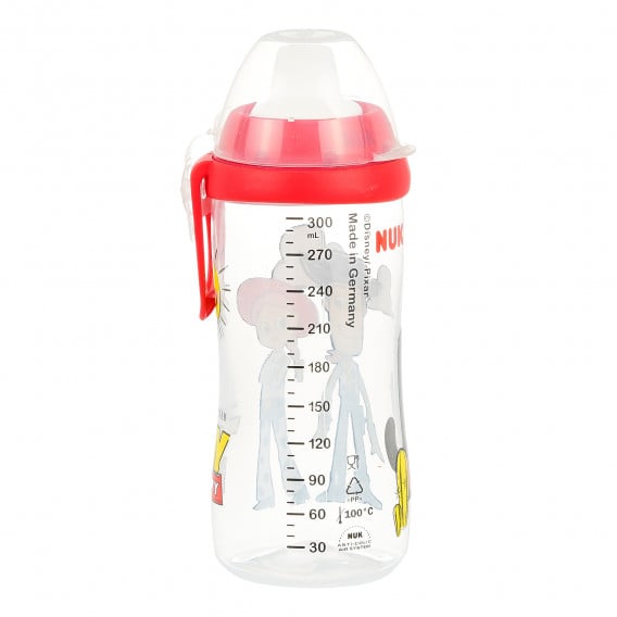 Μπουκάλι χυμού πολυπροπυλενίου Toy Story, με πιπίλα, 12 + μήνες, 300 ml, κόκκινο NUK 372902 2