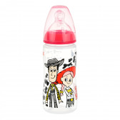 Μπουκάλι πολυπροπυλενίου First Choice Toy Story με πιπίλα 6-18 μηνών, 300 ml, κόκκινο NUK 372907 