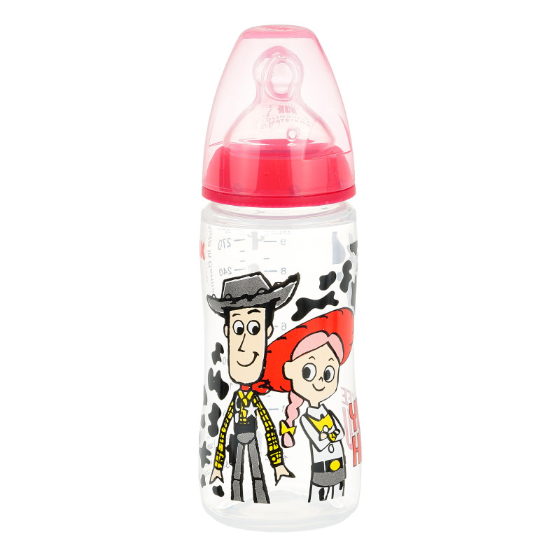 Μπουκάλι πολυπροπυλενίου First Choice Toy Story με πιπίλα 6-18 μηνών, 300 ml, κόκκινο  372907