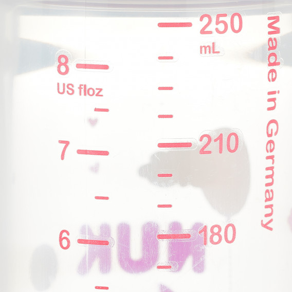 Ροζ μπουκάλι τροφοδοσίας πολυπροπυλενίου, με πιπίλα Μ, για ηλικία 6-18 μηνών, 250 ml NUK 372934 5