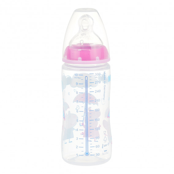 Μπουκάλι θερμοπολυπροπυλενίου First Choice με πιπίλα, για κοριτσάκι 6-18 μηνών, 300 ml.  NUK 372996 2