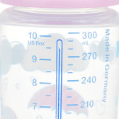 Μπουκάλι θερμοπολυπροπυλενίου First Choice με πιπίλα, για κοριτσάκι 6-18 μηνών, 300 ml.  NUK 372999 5